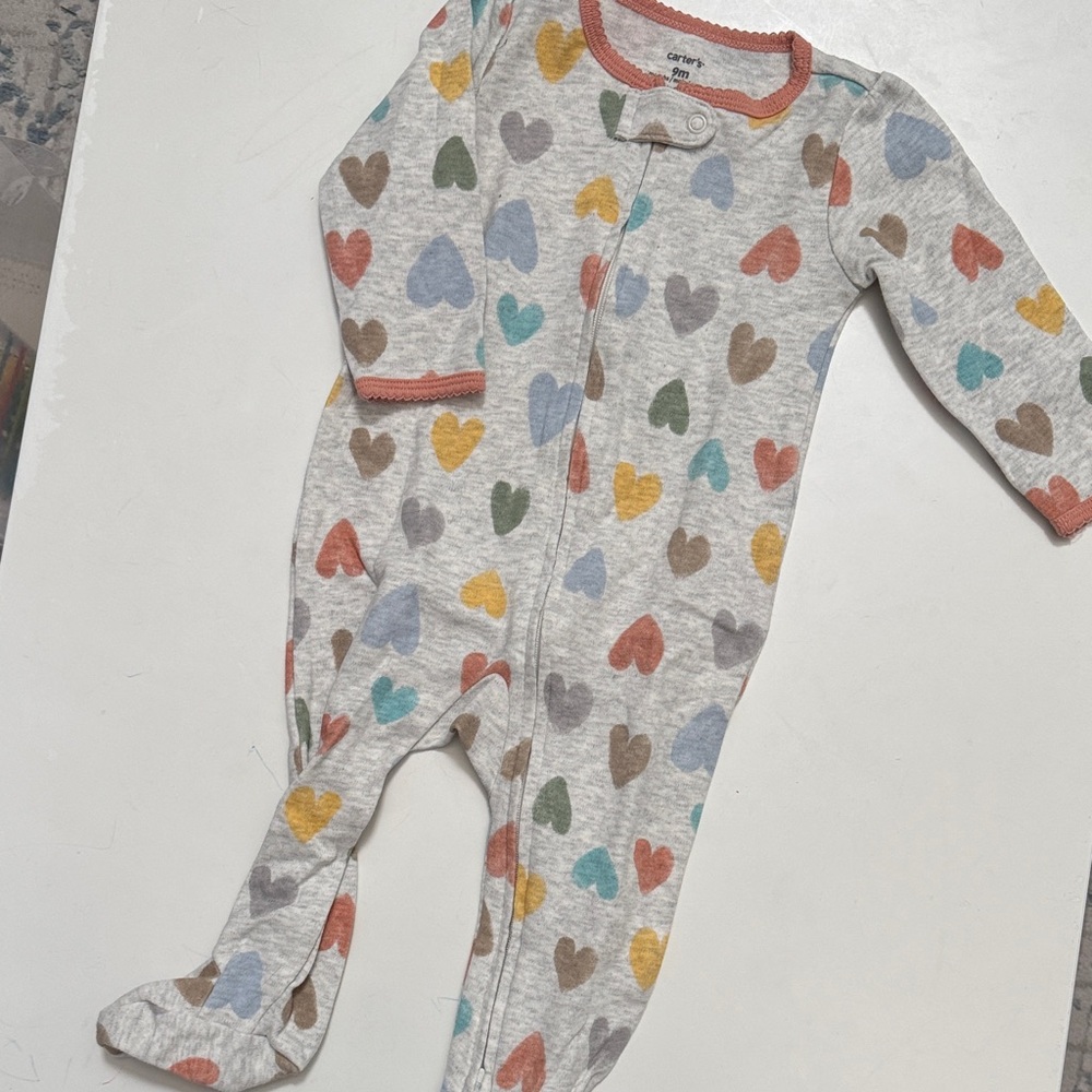 Carter’s  heart footie pajamas